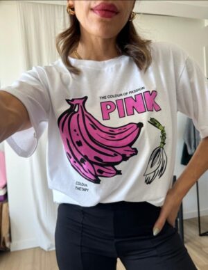 pink blanca Remera Pink