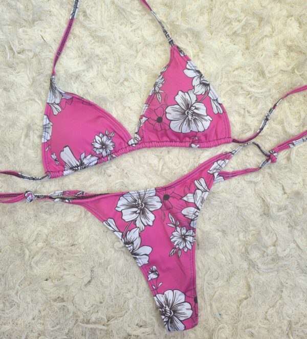 Bikini Flor fucsia