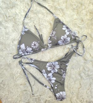 VERDE Bikini Flor verde